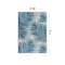 World Rug Gallery Tropical Floral Reversible Plastic 3'x5' Blue Outdoor Rug 6050BLUE3X5 - alternate 5